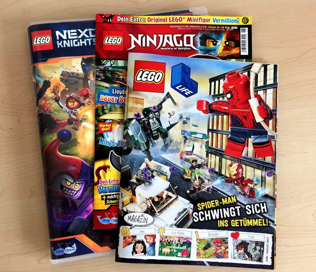 LEGO Magazine und Sammelkarten